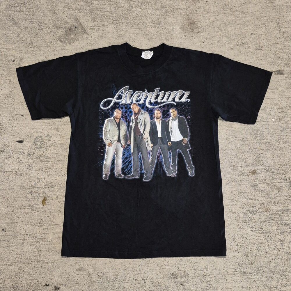 Aventura "The Last Tour" Black Graphic T-Shirt 2009/2010  Size Medium